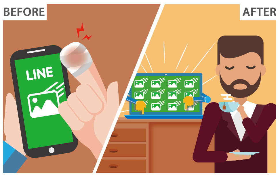 Our free LINE auto-album broadcasting bot